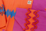 +351 & GUR RUG TANGERINE & DENIM BLUE