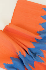 +351 & GUR RUG TANGERINE & DENIM BLUE