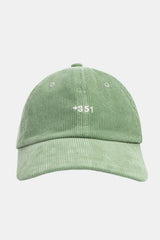 BASEBALL  CAP  +351 CORDS PASTEL GREEN