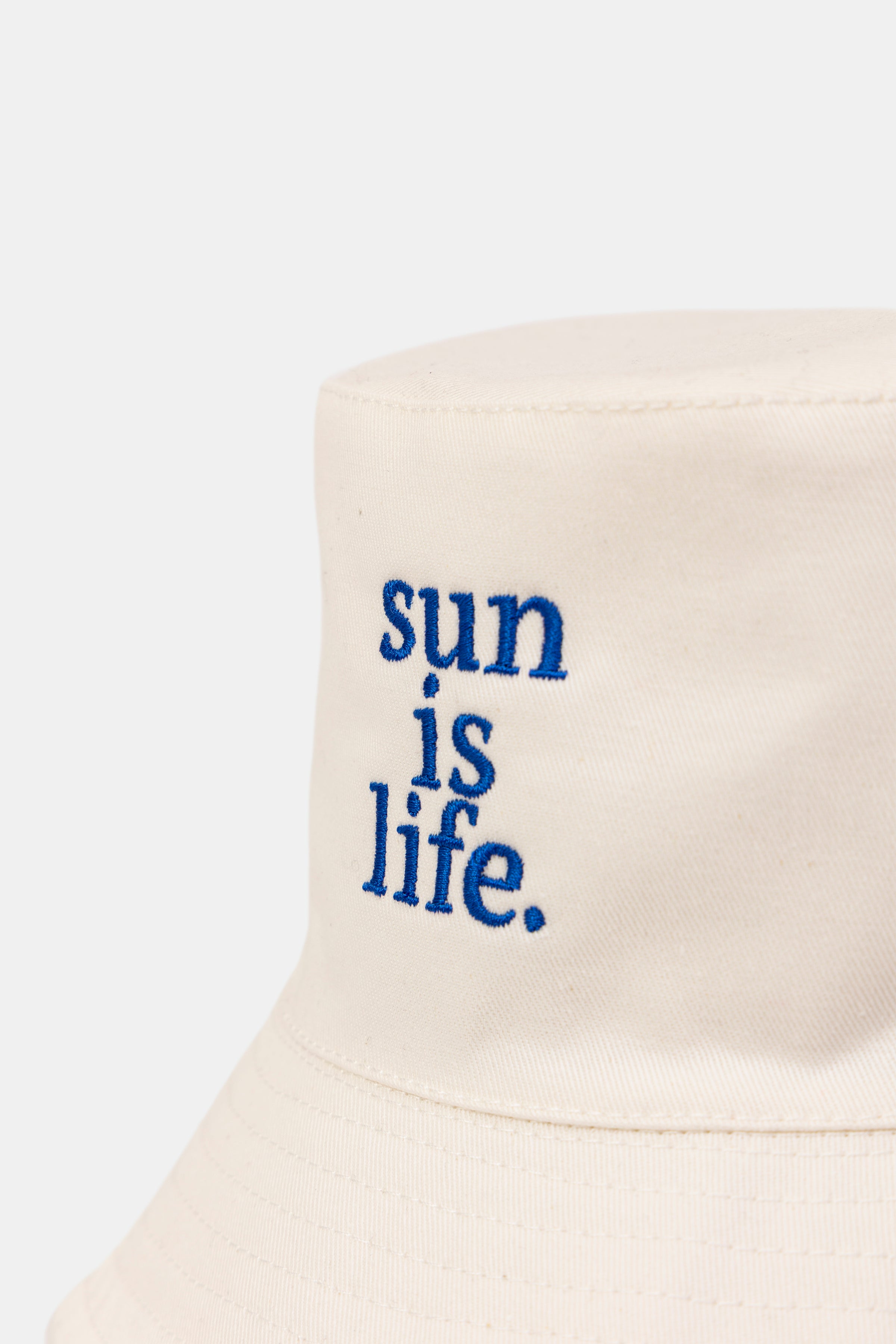 BUCKET HAT SUN IS LIFE OFF-WHITE