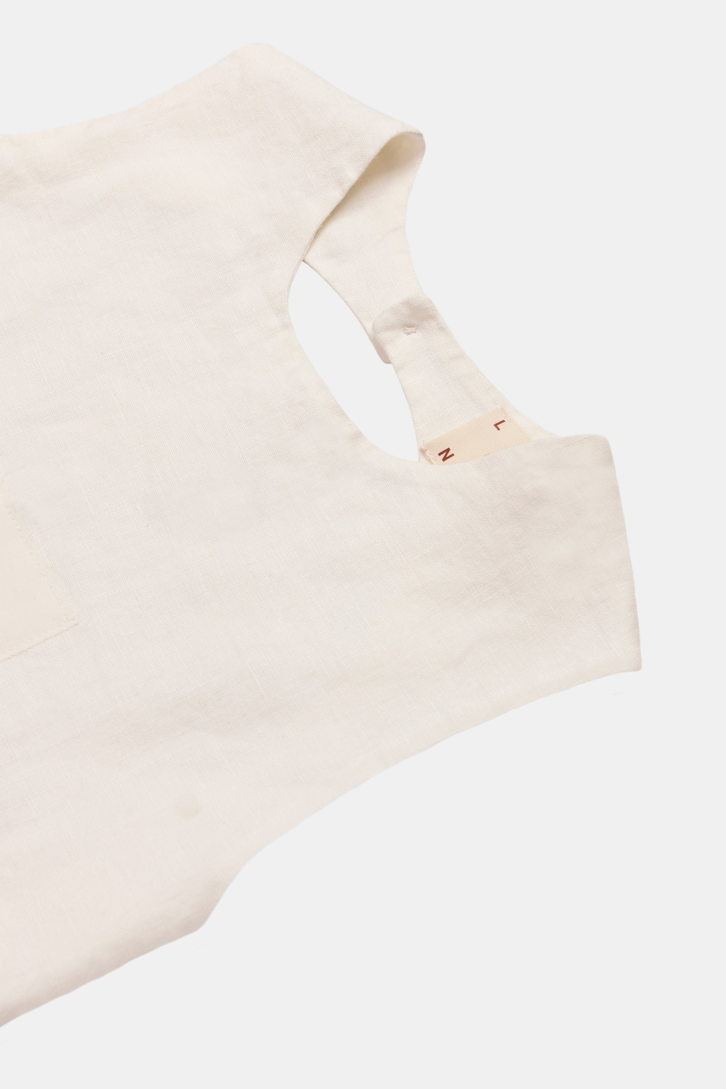 TOP BACKLESS GRAPHIC SEASHELL OFF-WHITE