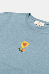T-SHIRT GRAPHIC BLOOMING SKY BLUE