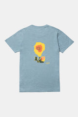 T-SHIRT GRAPHIC BLOOMING SKY BLUE