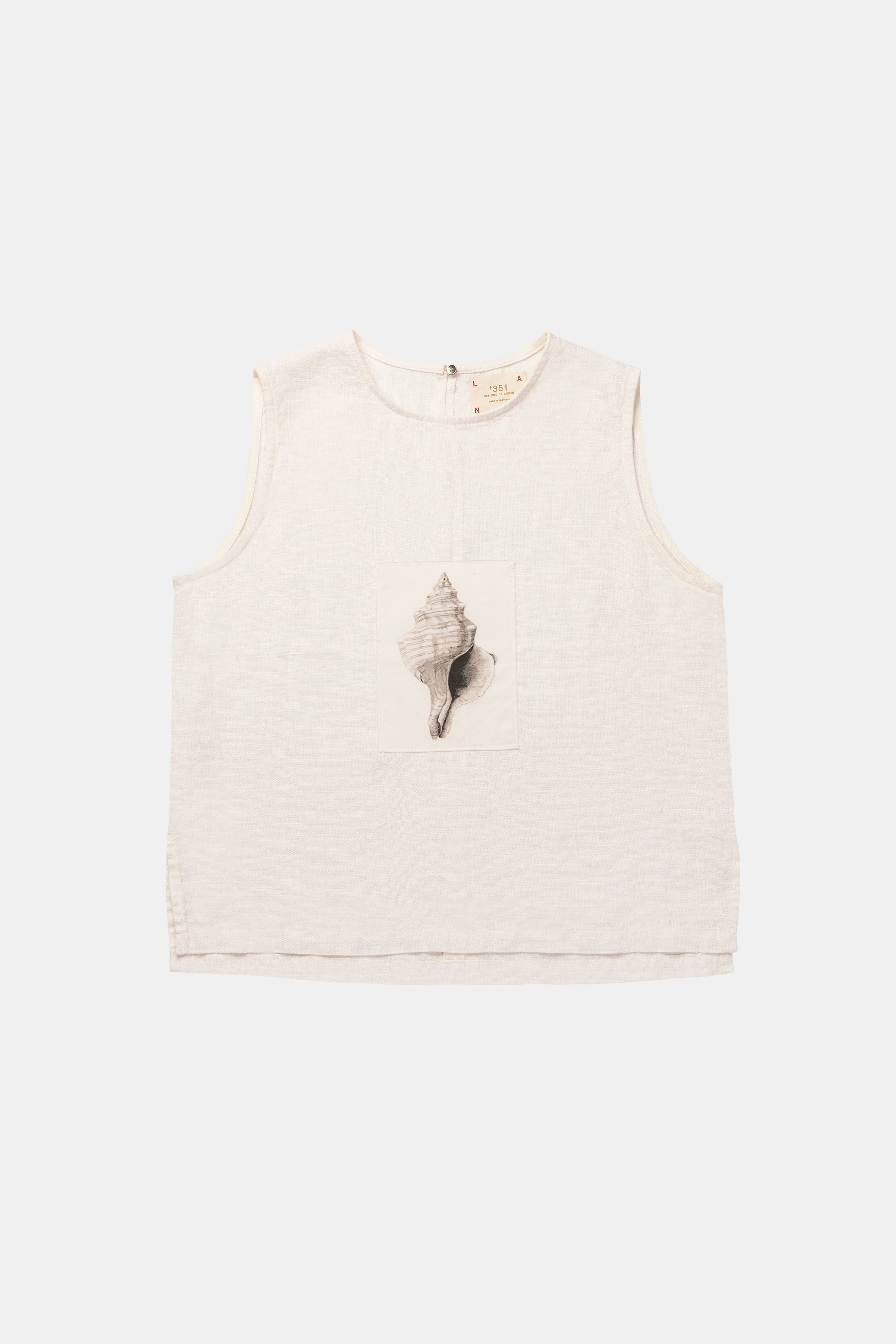 TOP GRAPHIC SEASHELL OFF-WHITE