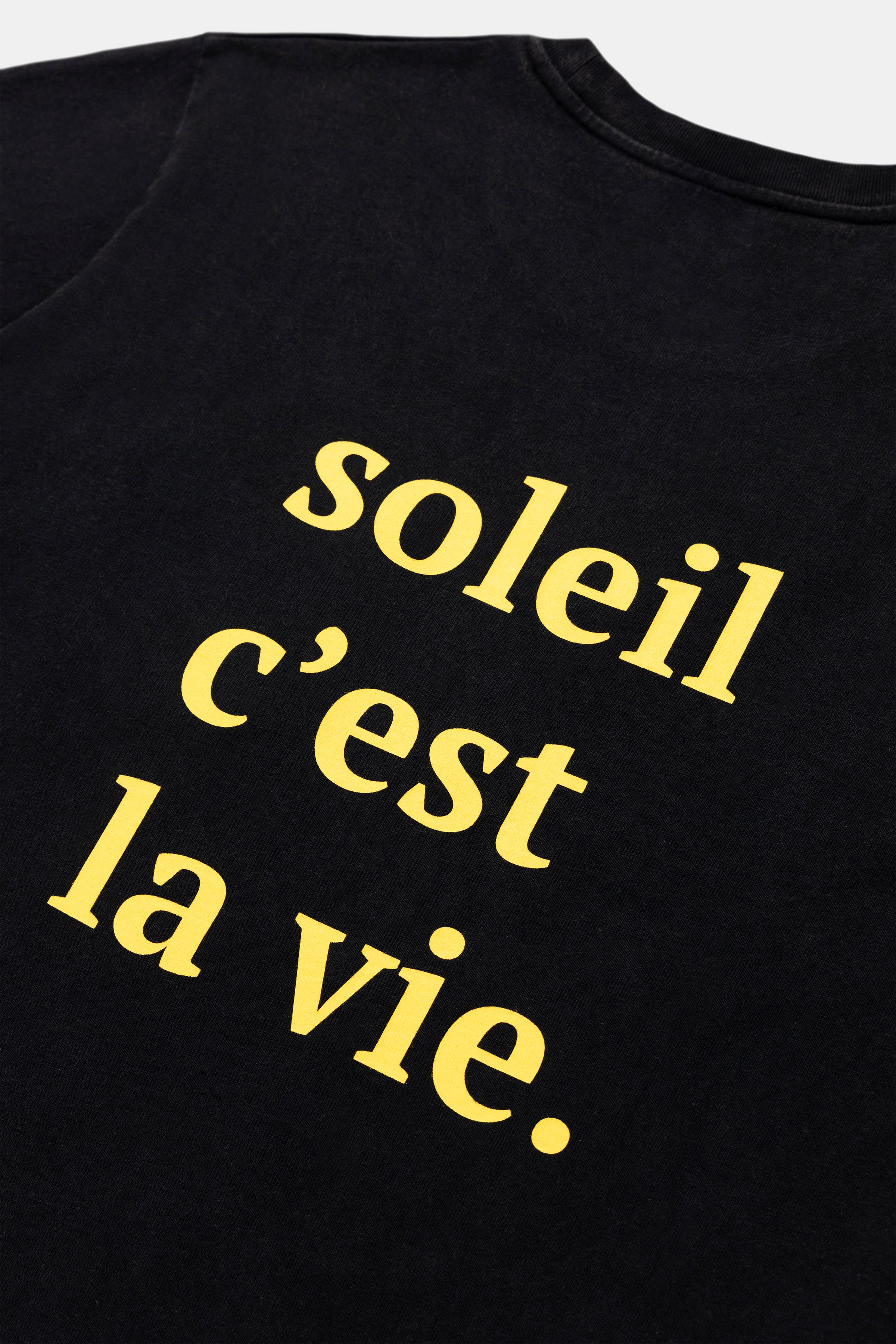 T-SHIRT HEAVYWEIGHT PARIS BLACK FADE OUT