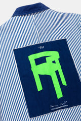 JACKET CANVAS DACIANO DA COSTA STEEL BLUE/CRU