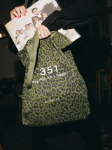 TOTE LEOPARD GREEN