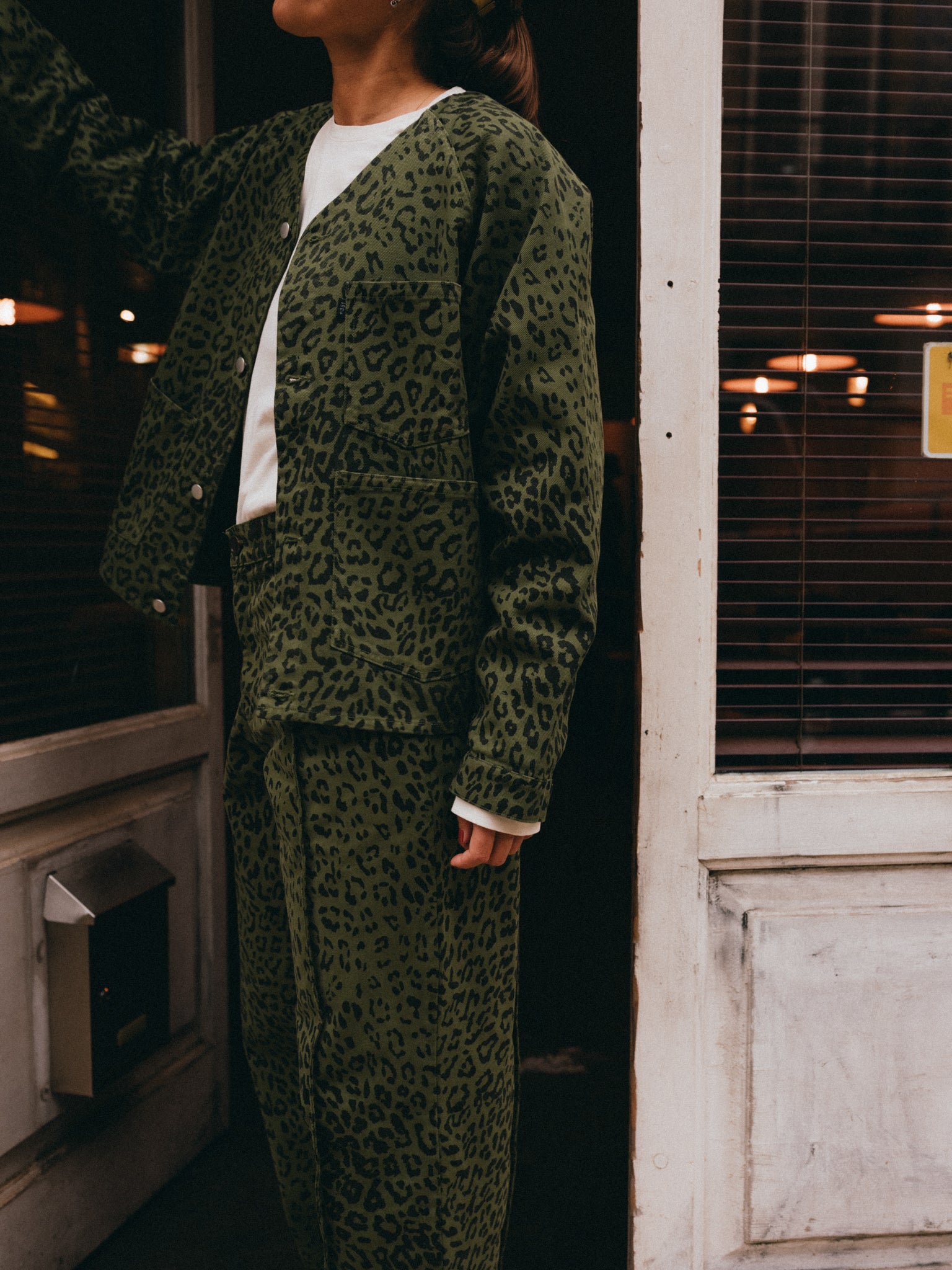 JACKET LEOPARD GREEN