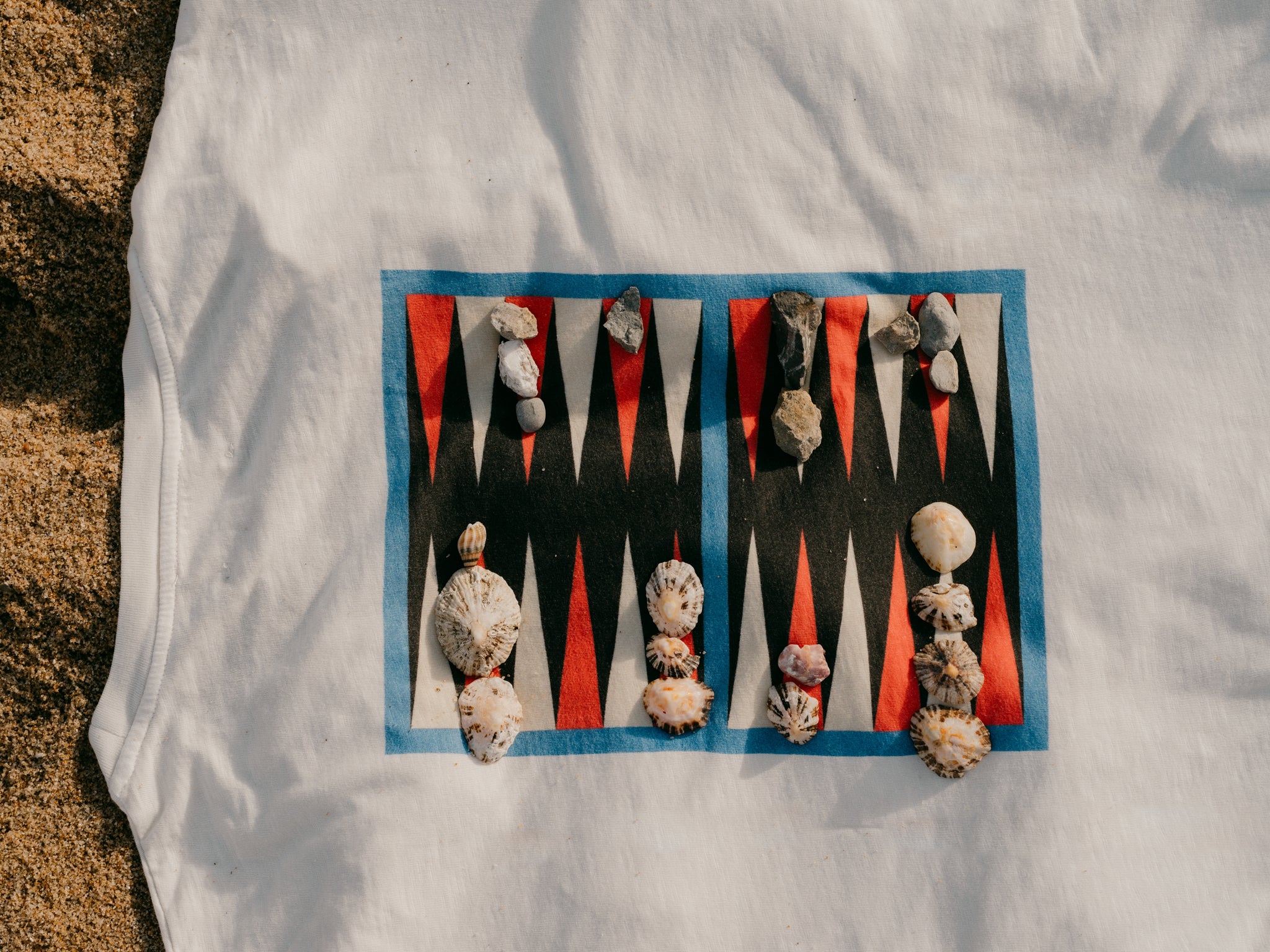 T-SHIRT BACKGAMMON OFF-WHITE