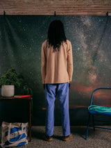 LONG SLEEVE STRIPES SALMON/SKY BLUE