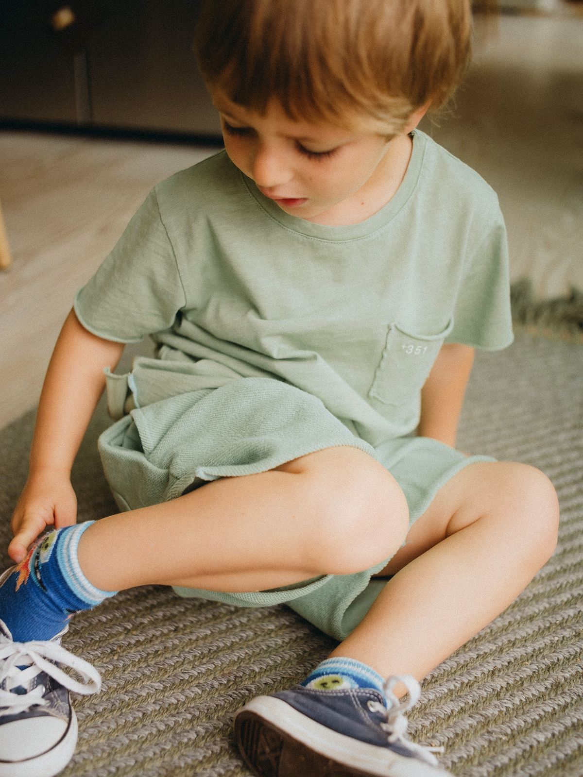 WALKSHORTS RUSTIC KIDS WATER GREEN