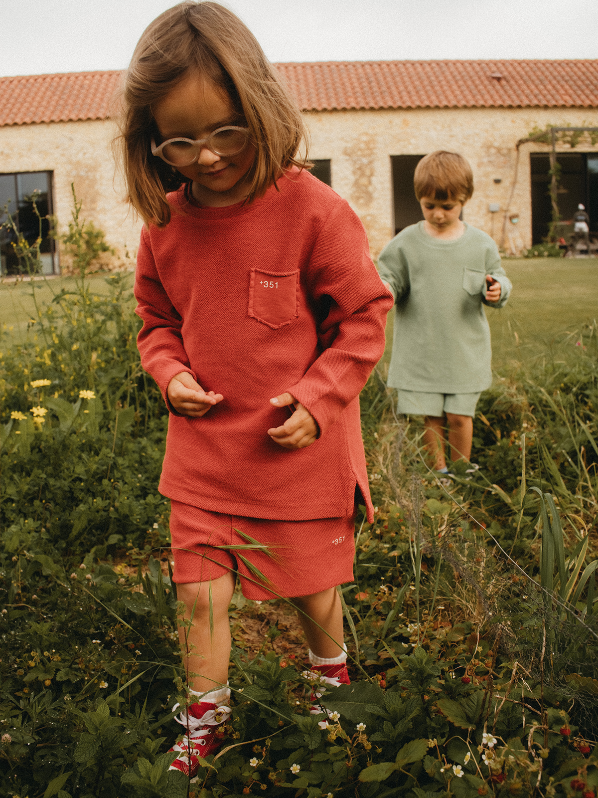 SWEATSHIRT RUSTIC KIDS FRAMBOISE