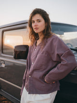 BASEBALL JACKET VIOLET