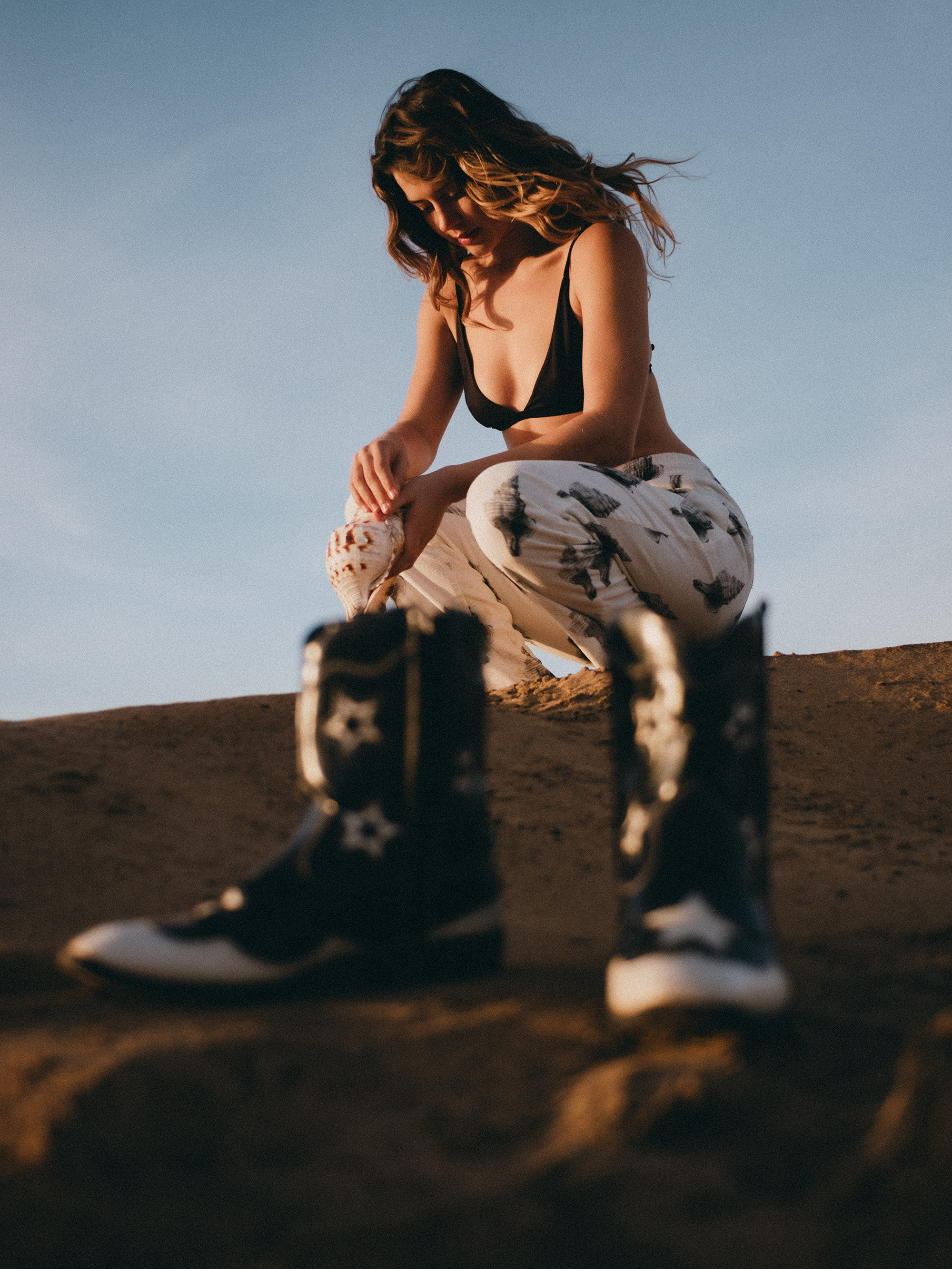 PANTS SPECIAL EDITION CANVAS OFF-WHITE/PRINT SEASHELL