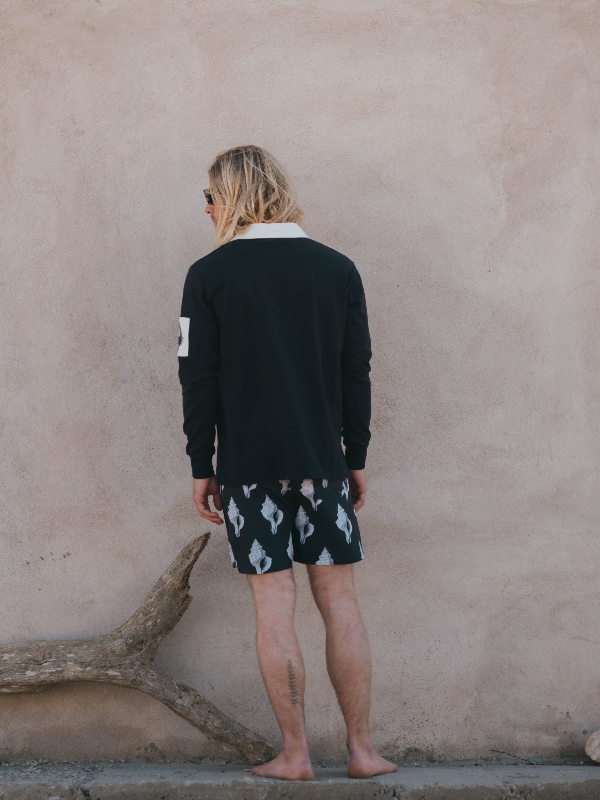 SWEATSHIRT RUGBY POLO BLACK