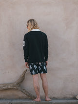 SWEATSHIRT RUGBY POLO BLACK