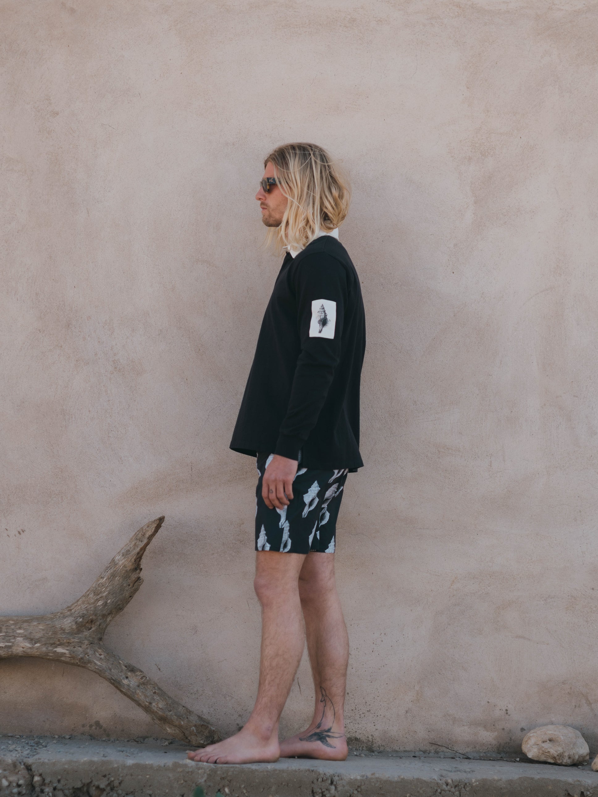 SWEATSHIRT RUGBY POLO BLACK