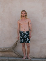 BOARDSHORTS CHARCOAL/PRINT SEASHELL