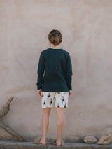 WALKSHORTS TWILL OFF-WHITE/PRINT SEASHELL