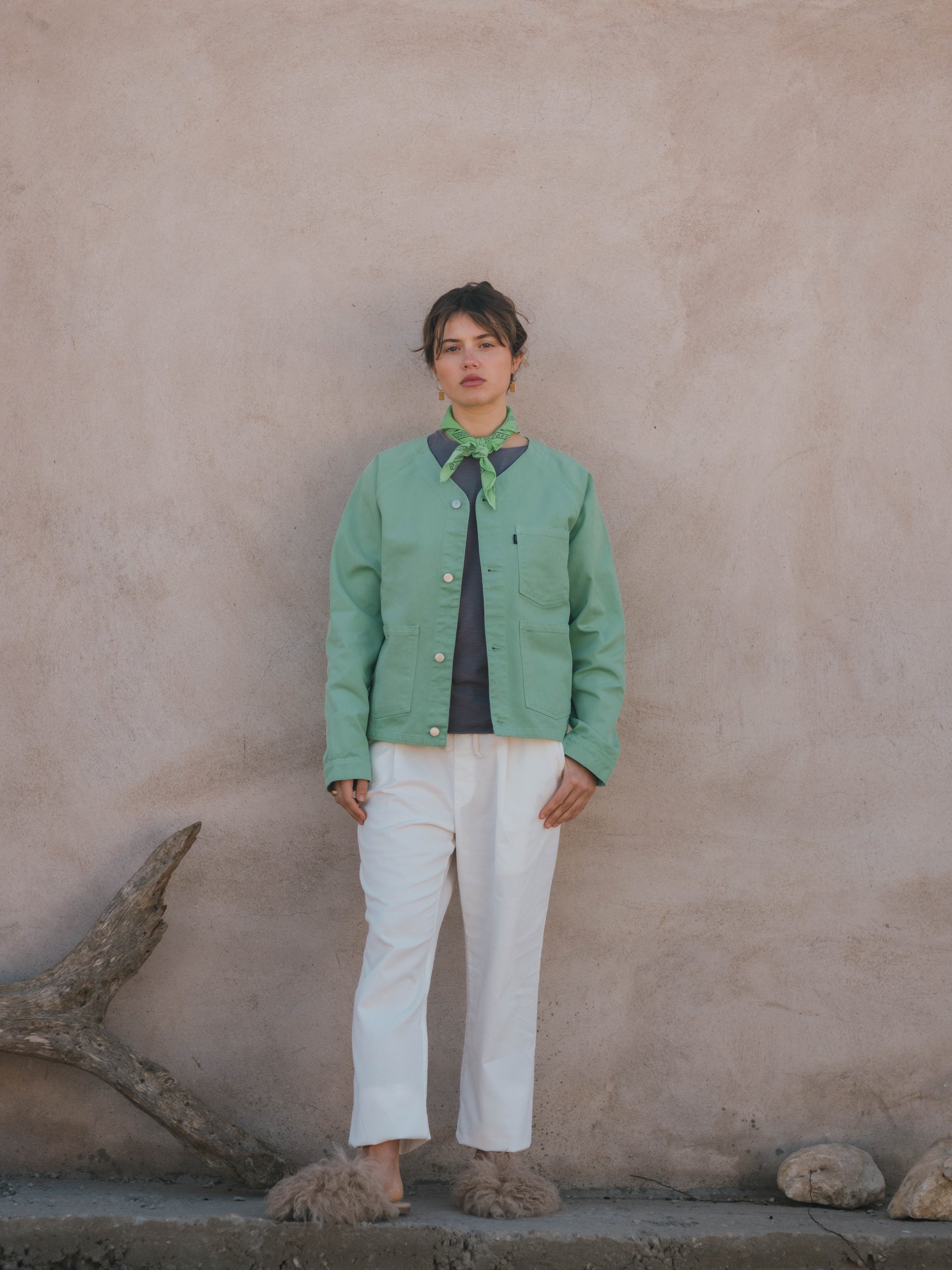 PANTS CHINO SMALL CORDS OFF-WHITE