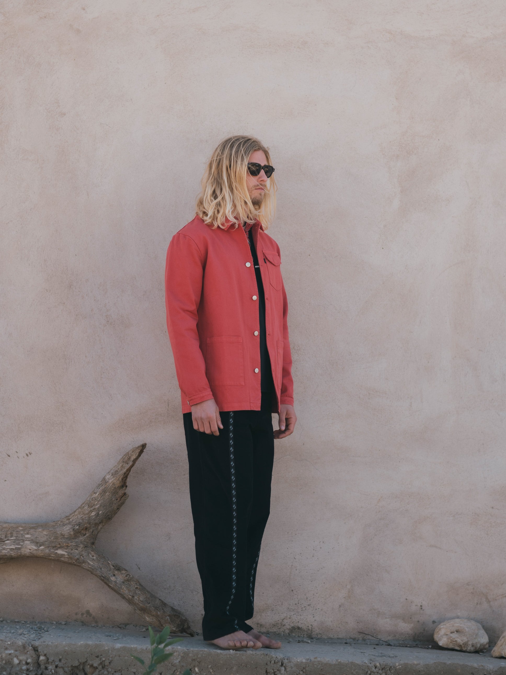 JACKET CANVAS FRAMBOISE