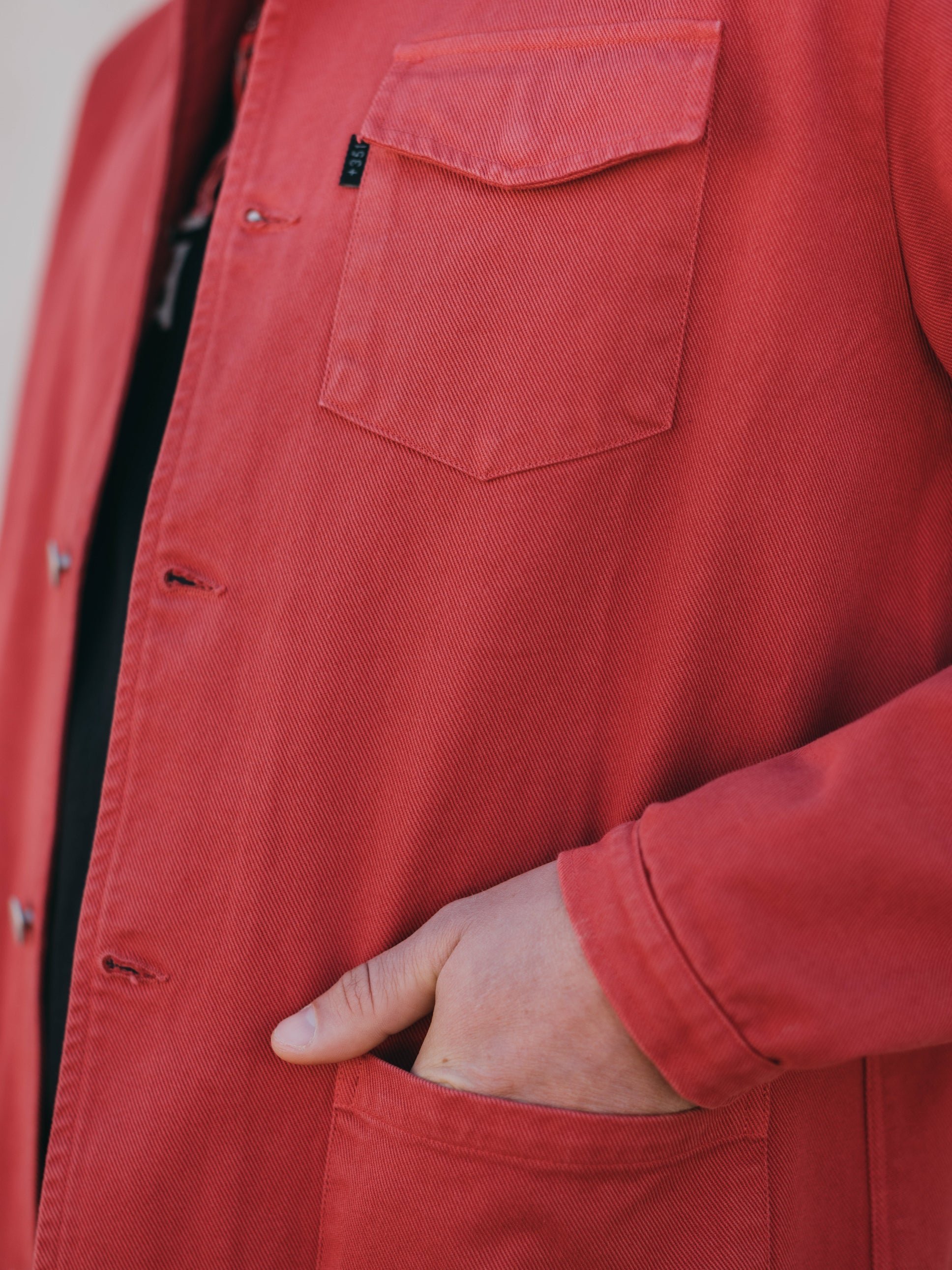 JACKET CANVAS FRAMBOISE