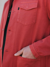 JACKET CANVAS FRAMBOISE