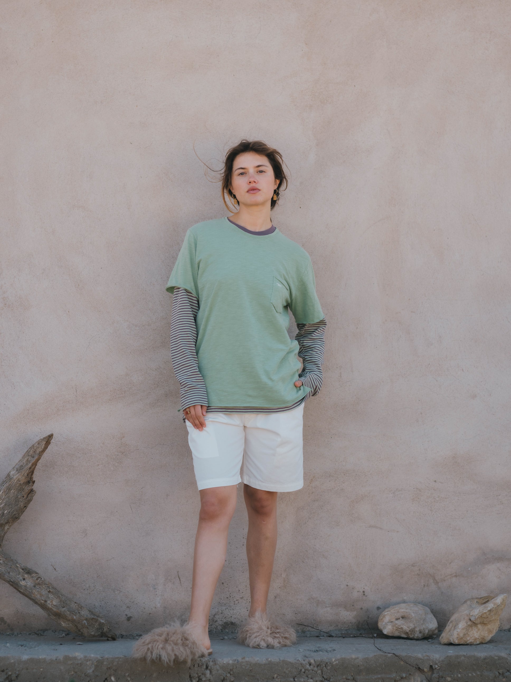 T-SHIRT ESSENTIAL WATER GREEN