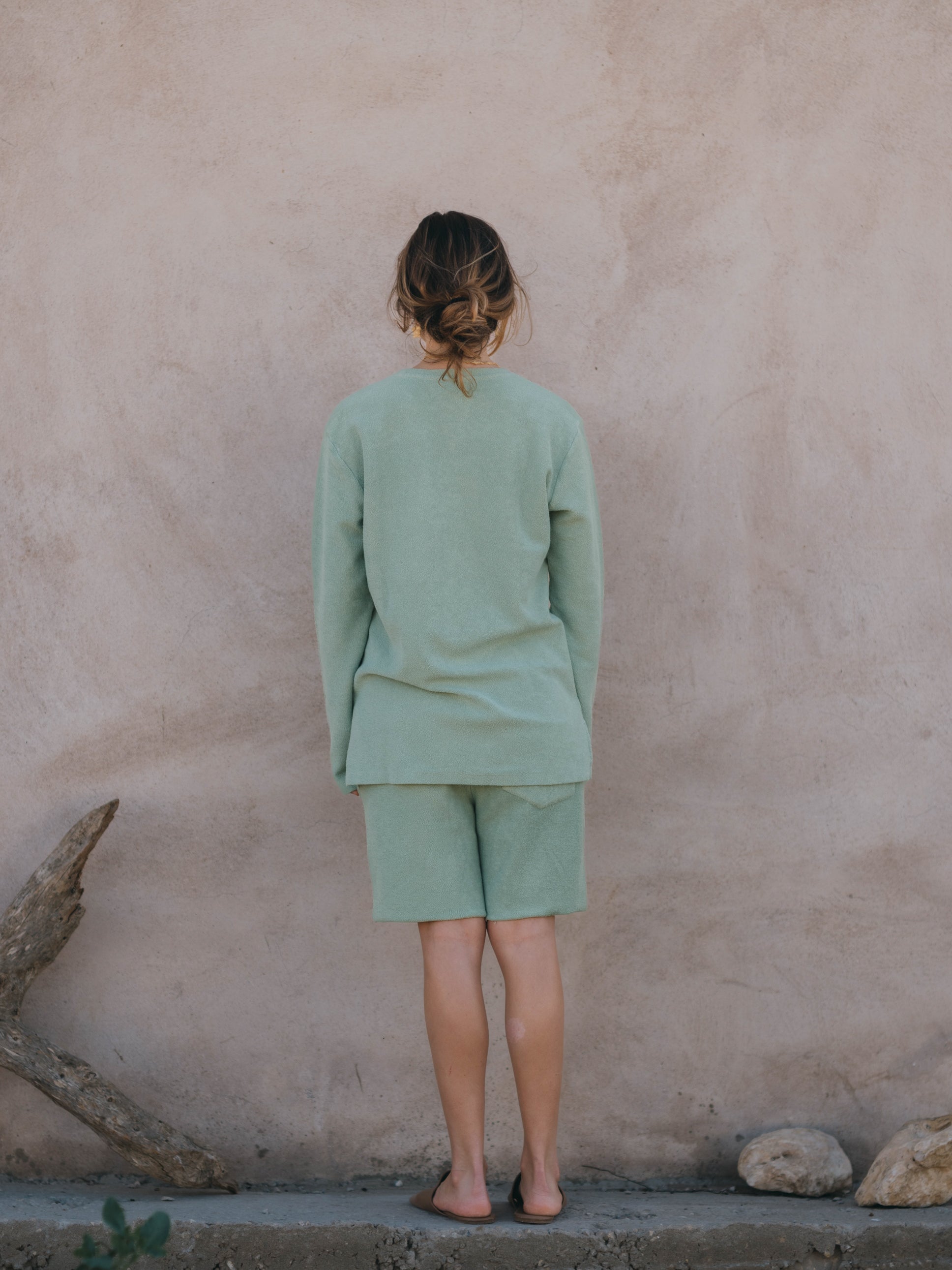 SWEATSHIRT RUSTIC WATER GREEN