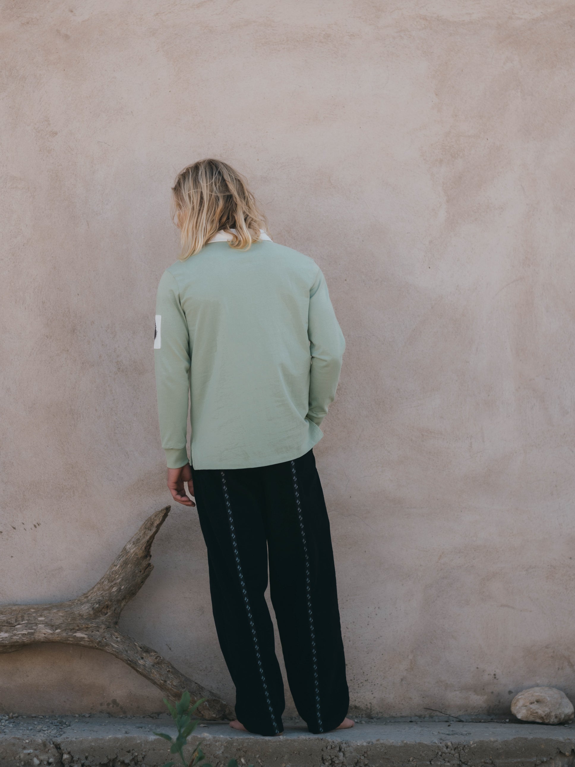 SWEATSHIRT RUGBY POLO WATER GREEN