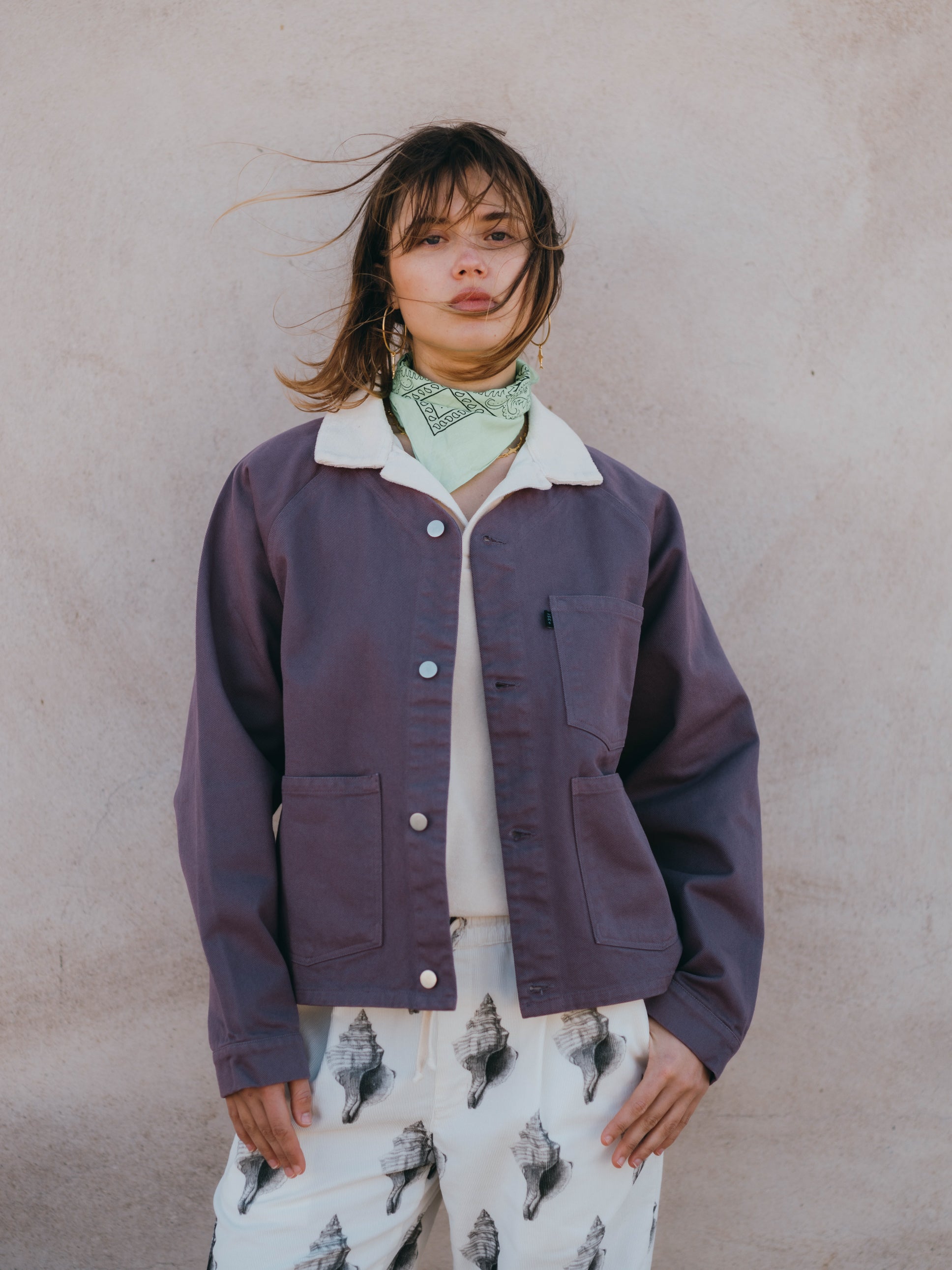 BASEBALL JACKET VIOLET