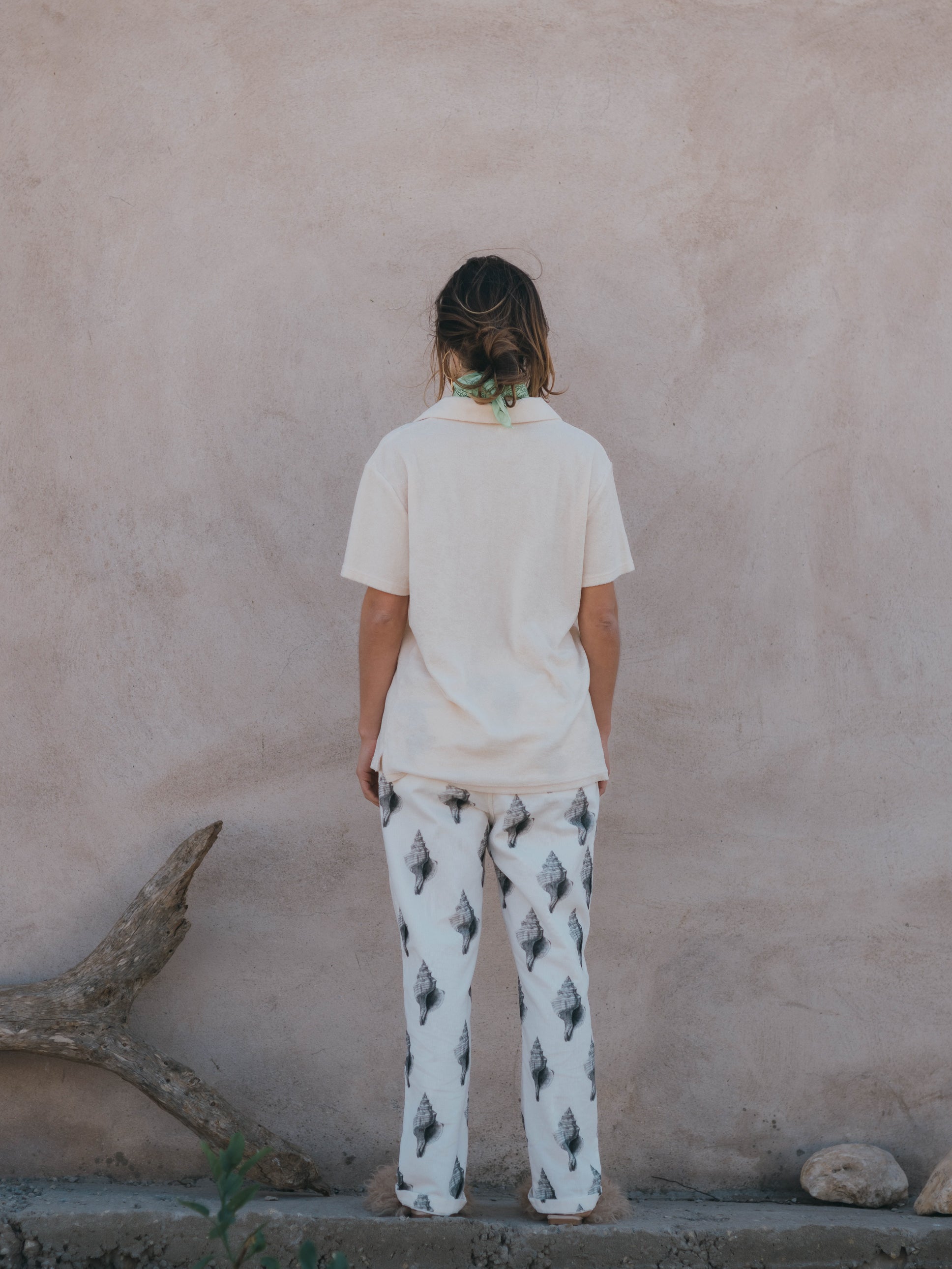 PANTS SPECIAL EDITION CANVAS OFF-WHITE/PRINT SEASHELL
