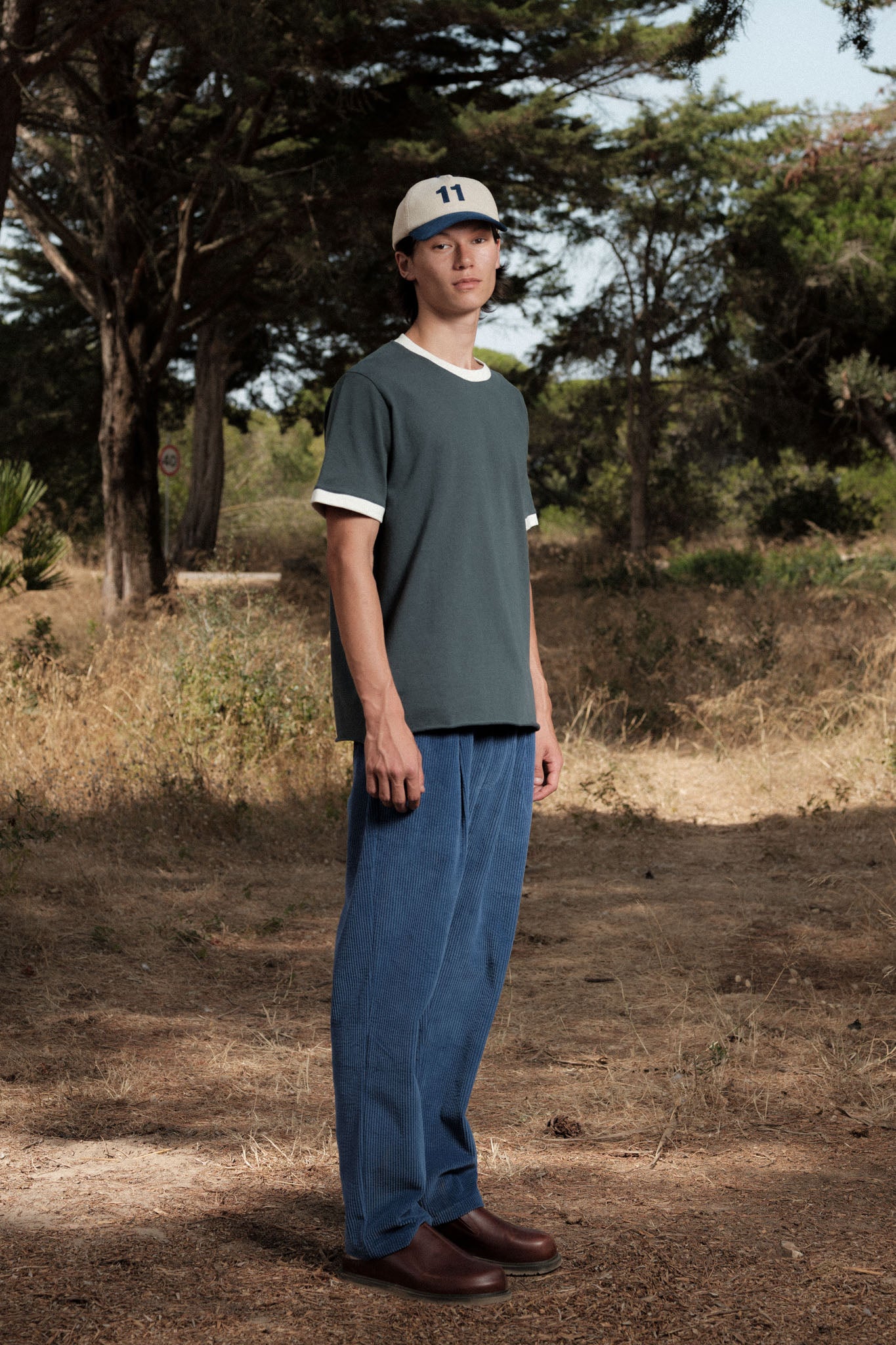 T-SHIRT RINGER CHARCOAL