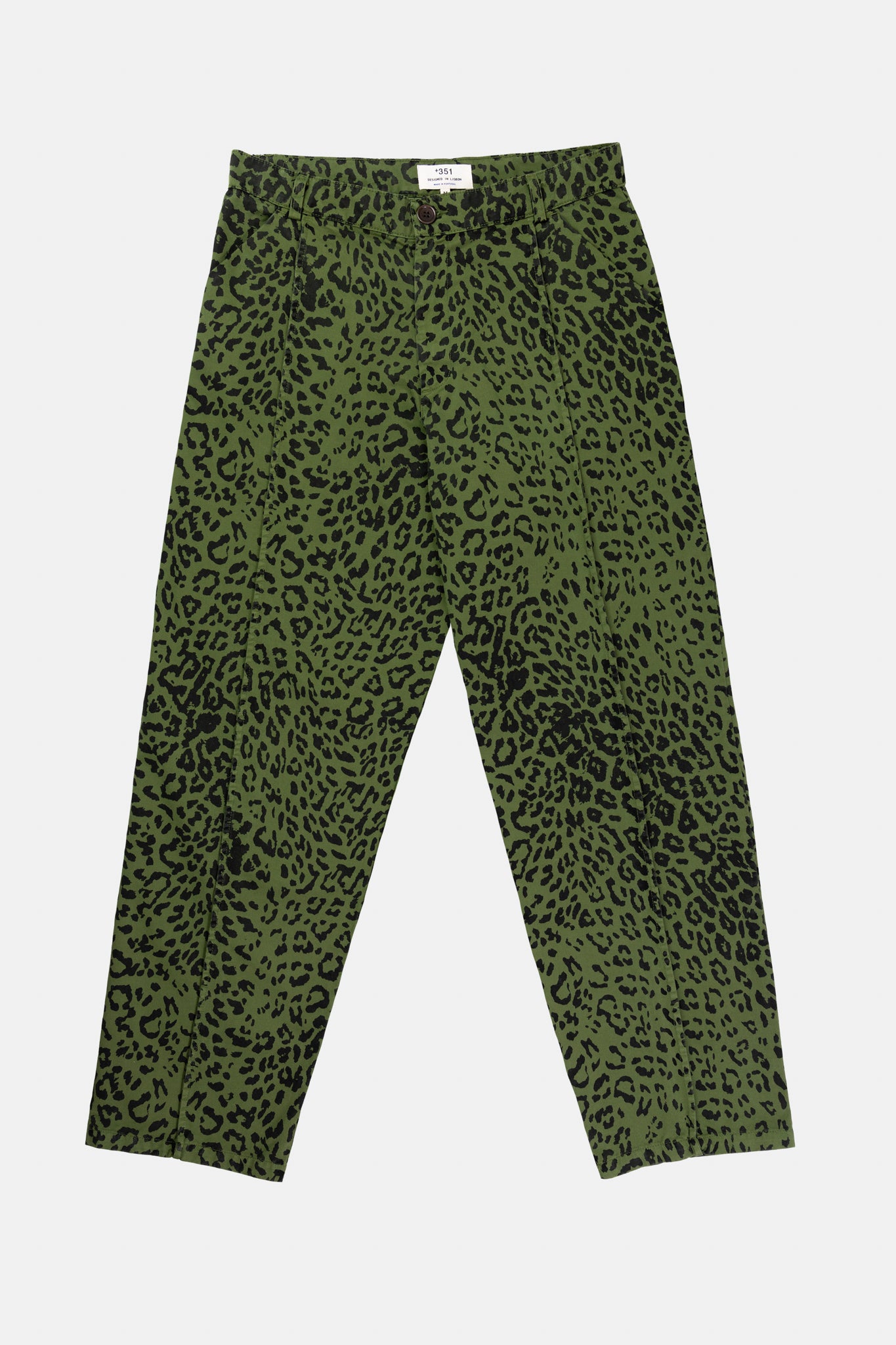 PANTS LEOPARD GREEN