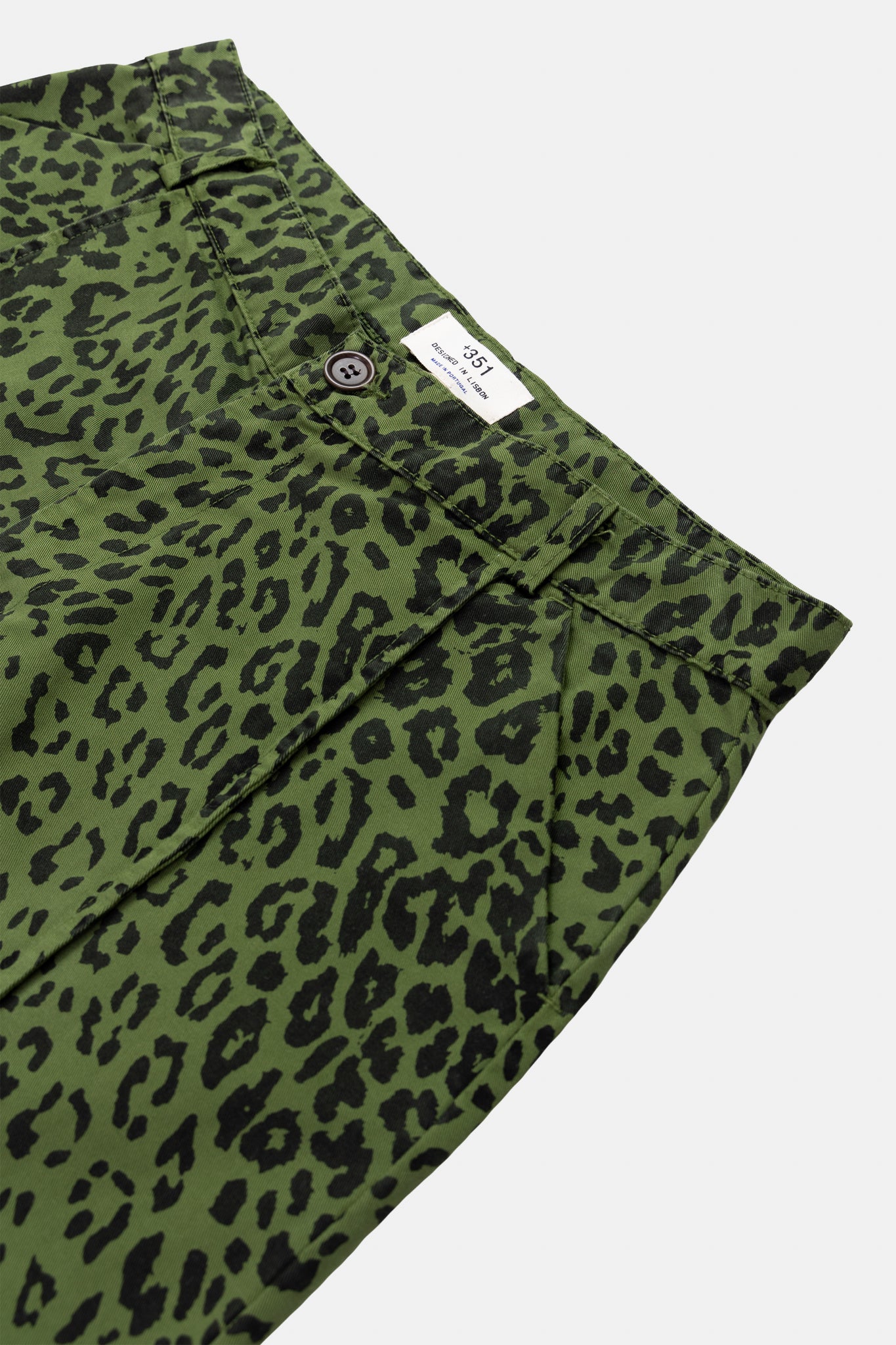 PANTS LEOPARD GREEN