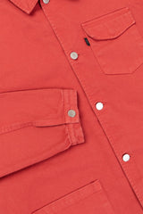 JACKET CANVAS FRAMBOISE