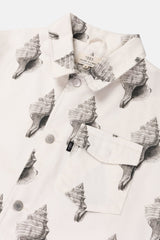 JACKET SPECIAL EDITION CANVAS OFF-WHITE/PRINT SEASHELL