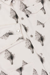 JACKET SPECIAL EDITION CANVAS OFF-WHITE/PRINT SEASHELL