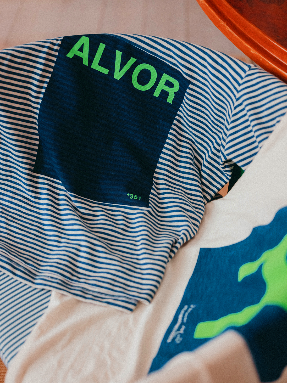 TSHIRT STRIPES DACIANO DA COSTA STEEL BLUE/CRU