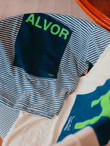 TSHIRT STRIPES DACIANO DA COSTA STEEL BLUE/CRU