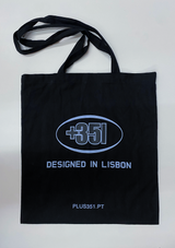 +351 Black tote bag