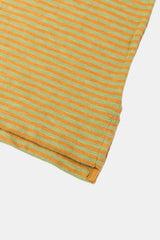 LONG SLEEVE STRIPES CAMEL/PASTEL GREEN