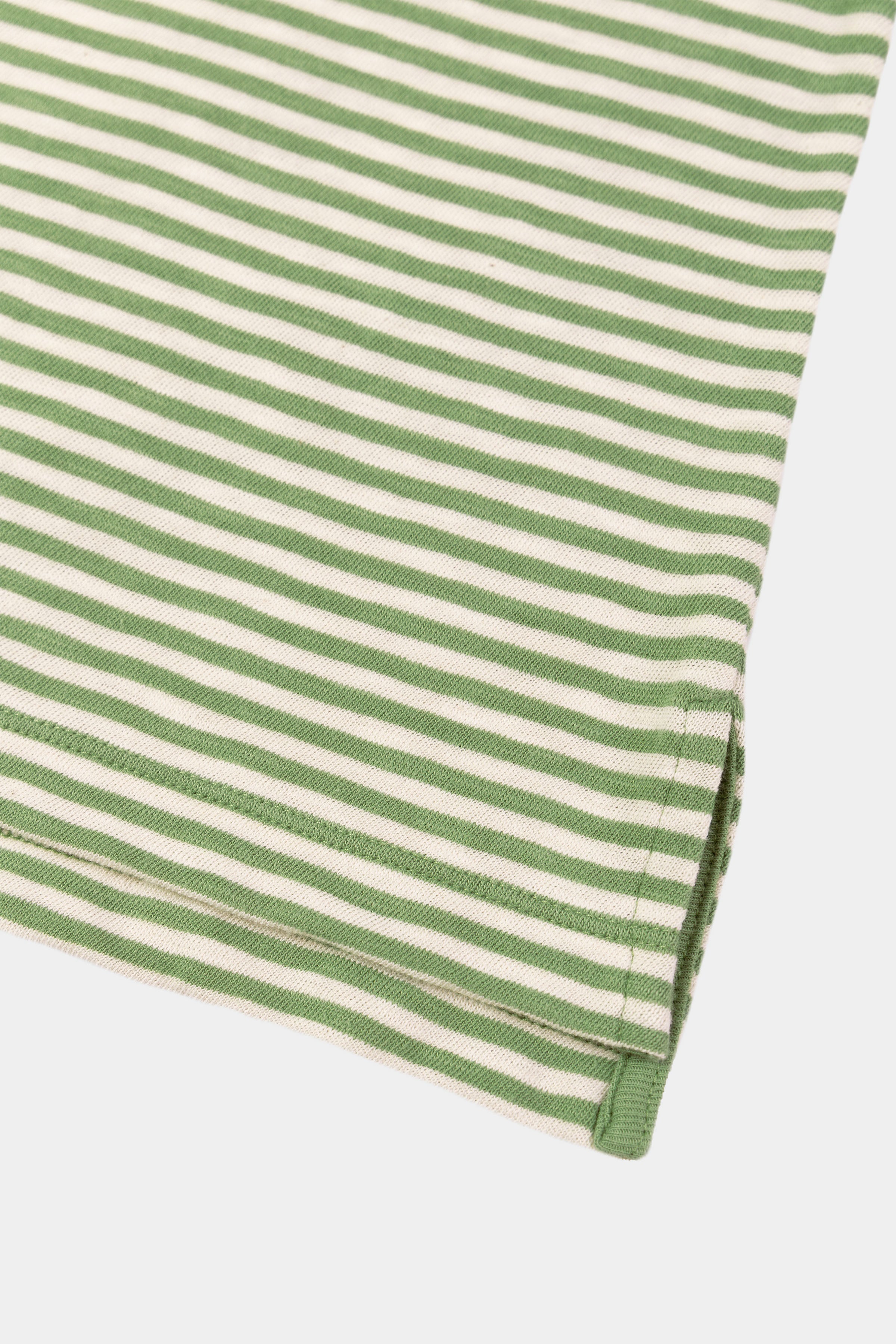 LONG SLEEVE STRIPES OFF-WHITE/PASTEL GREEN