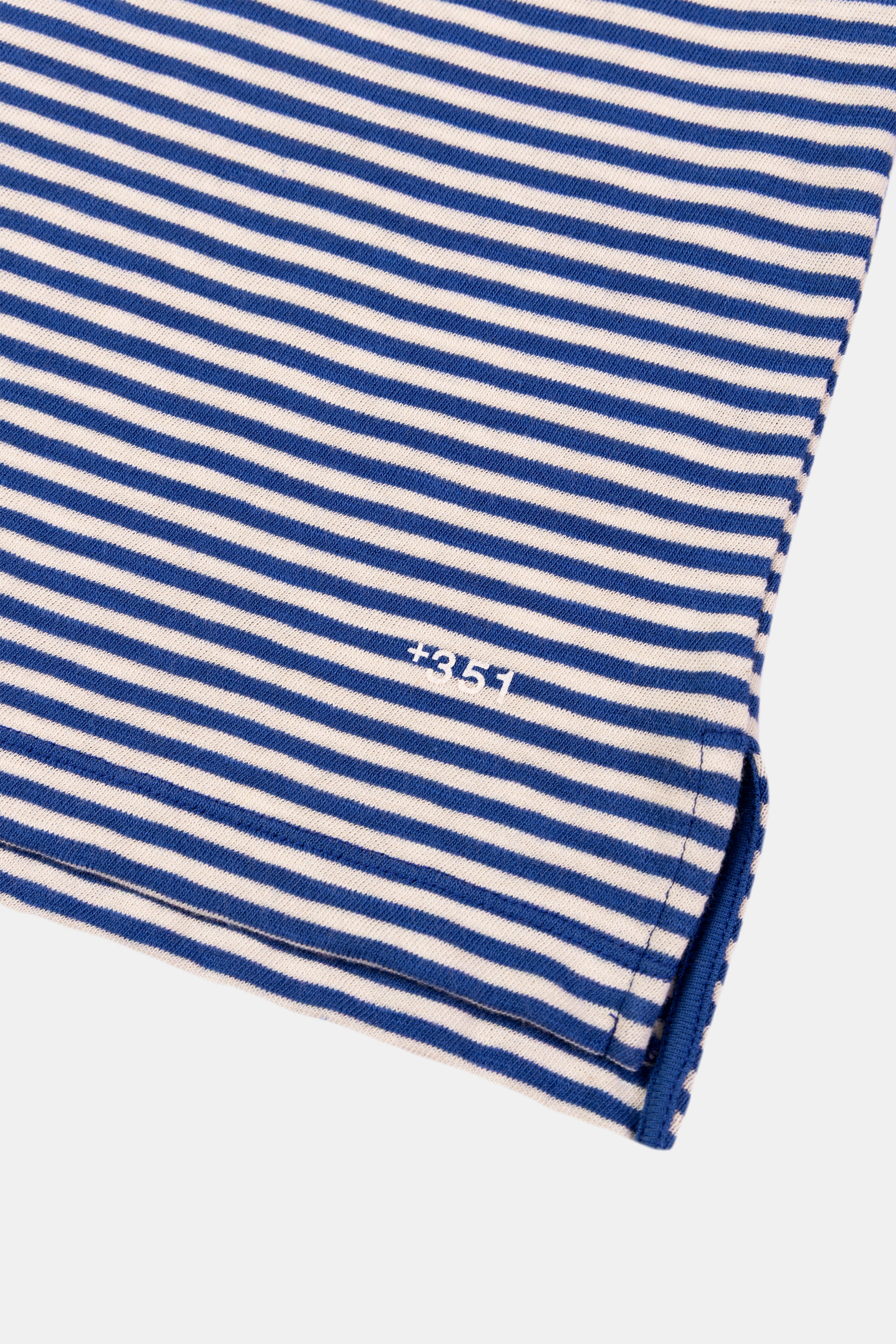 LONG SLEEVE STRIPES PETROL/OFF-WHITE FLOWER