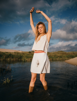 SKIRT GRAPHIC SEASHELL OFF-WHITE
