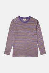 LONG SLEEVE STRIPES DUST/PURPLE