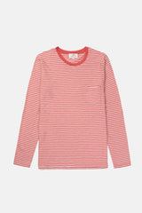 LONG SLEEVE STRIPES FRAMBOISE/CRU