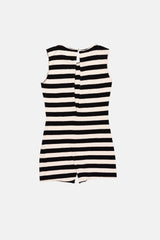 MINI JUMPSUIT GRAPHIC SEASHELL CRU/BLACK