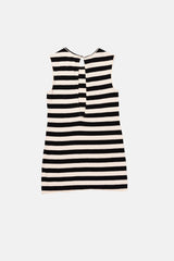 SHORT DRESS GRAPHIC SEASHELL CRU/BLACK