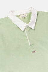 SWEATSHIRT RUGBY POLO WATER GREEN